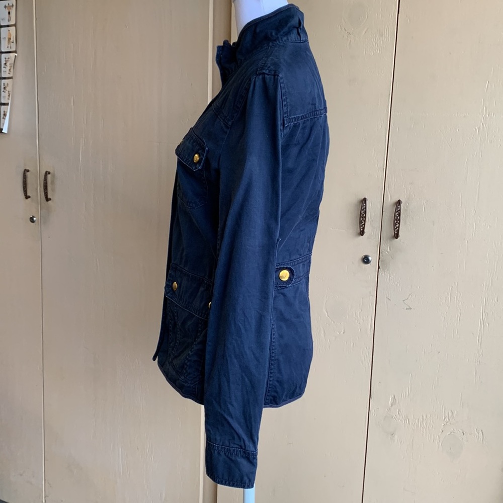 J Crew Sz XS Navy Blue Field Jacket - Picture 3 of 8
